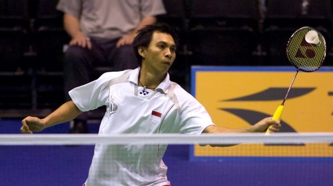 Legenda bulutangkis Indonesia, Flandy Limpele. [AFP/Brian Stewart]