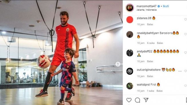 Bek kanan Persija Jakarta, Marco Motta. (Instagram/@marcomotta47).