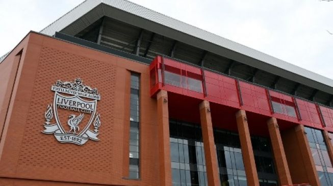 Markas Liverpool, Stadion Anfield. Paul ELLIS / AFP