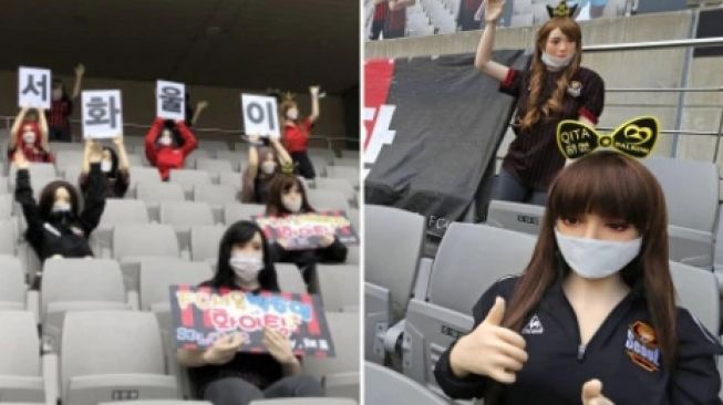 FC Seoul diduga pakai boneka seks di tribune stadion. (Dok. The Sun).