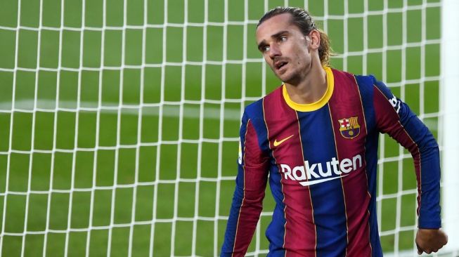 Penyerang Barcelona, Antoine Griezmann. [Josep LAGO / AFP]