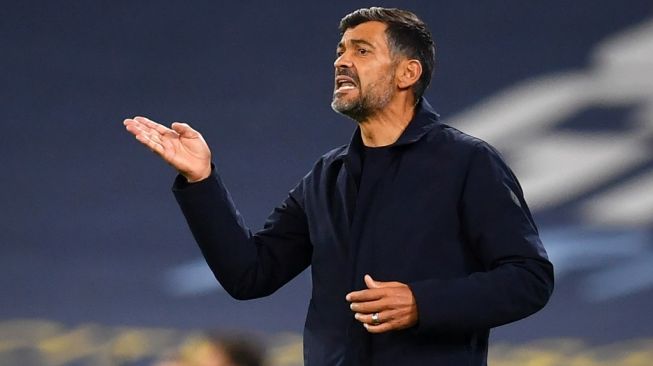 Pelatih FC Porto, Sergio Conceicao. [PAUL ELLIS / POOL / AFP]