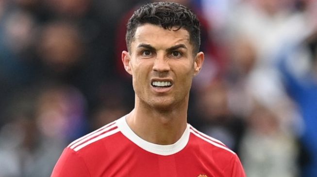 Penyerang Manchester United, Cristiano Ronaldo. [PAUL ELLIS / AFP]