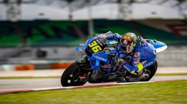 Joan Mir saat jalani tes pramusim di Sirkuit Sepang, Malaysia (Instagram/joanmir36official)