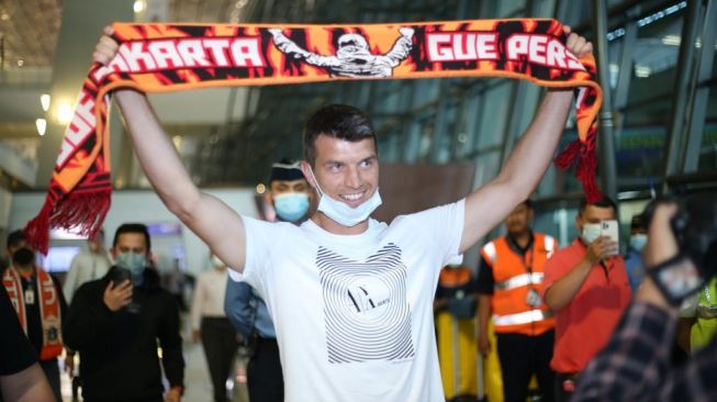 Pemain anyar Persija, Ondrej Kudela sudah tiba di Jakarta (dok. Persija).