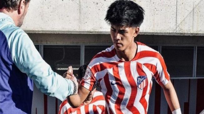 Pemain Akademi Atletico Madrid, Santiago Rublico yang dipanggil Timnas Filipina U-22 untuk SEA Games 2023. (Socolive)