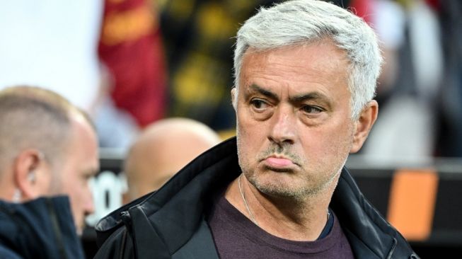 Manajer AS Roma, Jose Mourinho. [INA FASSBENDER / AFP]