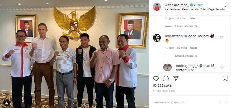 Pemain Timnas Singapura, Ikhsan Fandi, doakan Witan Sulaeman.