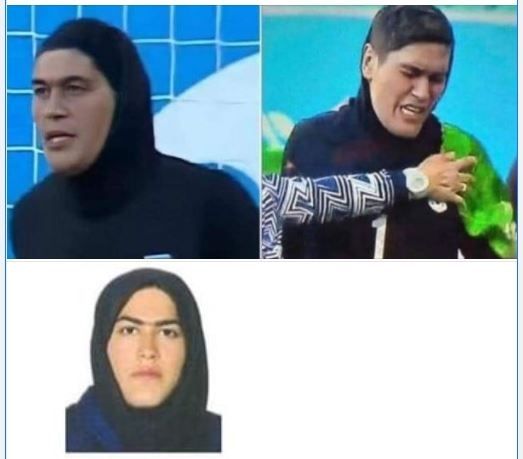 Kiper tim sepak bola putri Iran diduga pria. (Facebook/Soliman Nabeul)