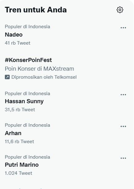 Nadeo trending di twitter. [Twitter]