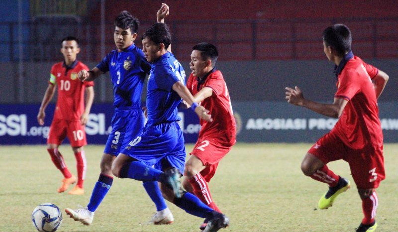 Timnas Thailand U-16 Vs Laos U-16 (Twitter/AFFPresse)